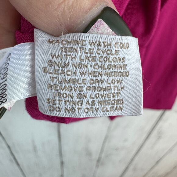 NWT Chico's Wild Fuchsia Pink Neveah Long Sleeve Stretch Top Size 2 / Large 12 - Picture 7 of 13